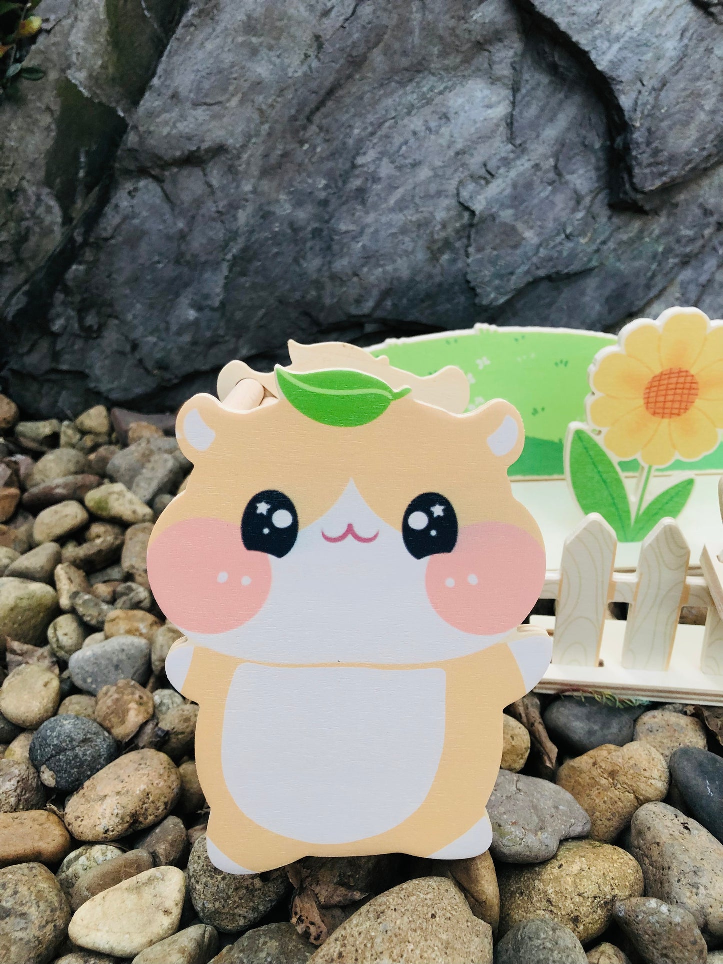 Cosmic Microwave Spring Outing Mushroom Set handcrafted hamster Chamber House & Hideout & Ladder