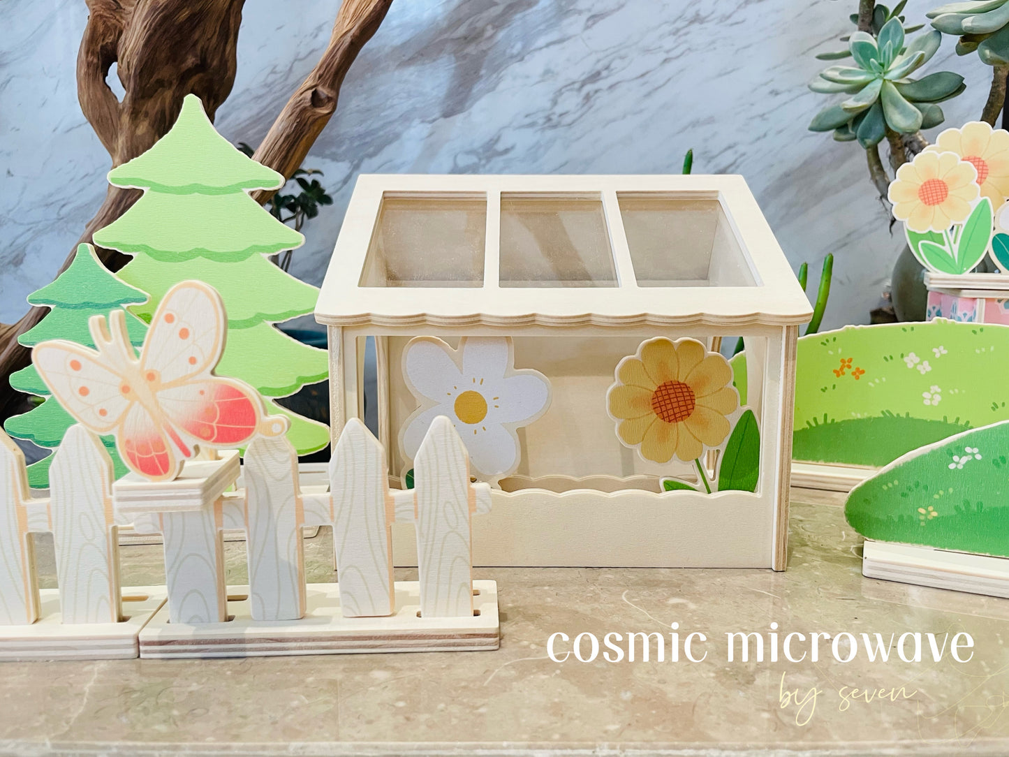 Cosmic Microwave Acrylic greenhouse original handcrafted hamster Chamber House & Hideout